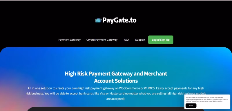 Paygate Homepage