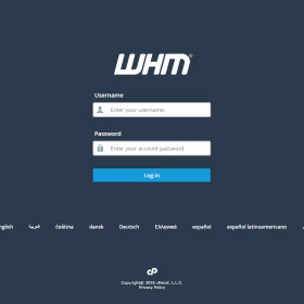 Login WHM